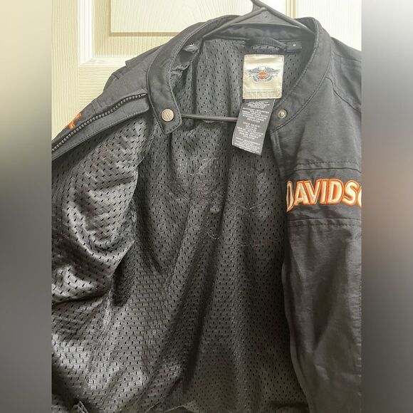 Harley Davidson Women’s Embroidered Motorcycle Riding Zip-up Biker Jacket SZ S - Picture 6 of 10